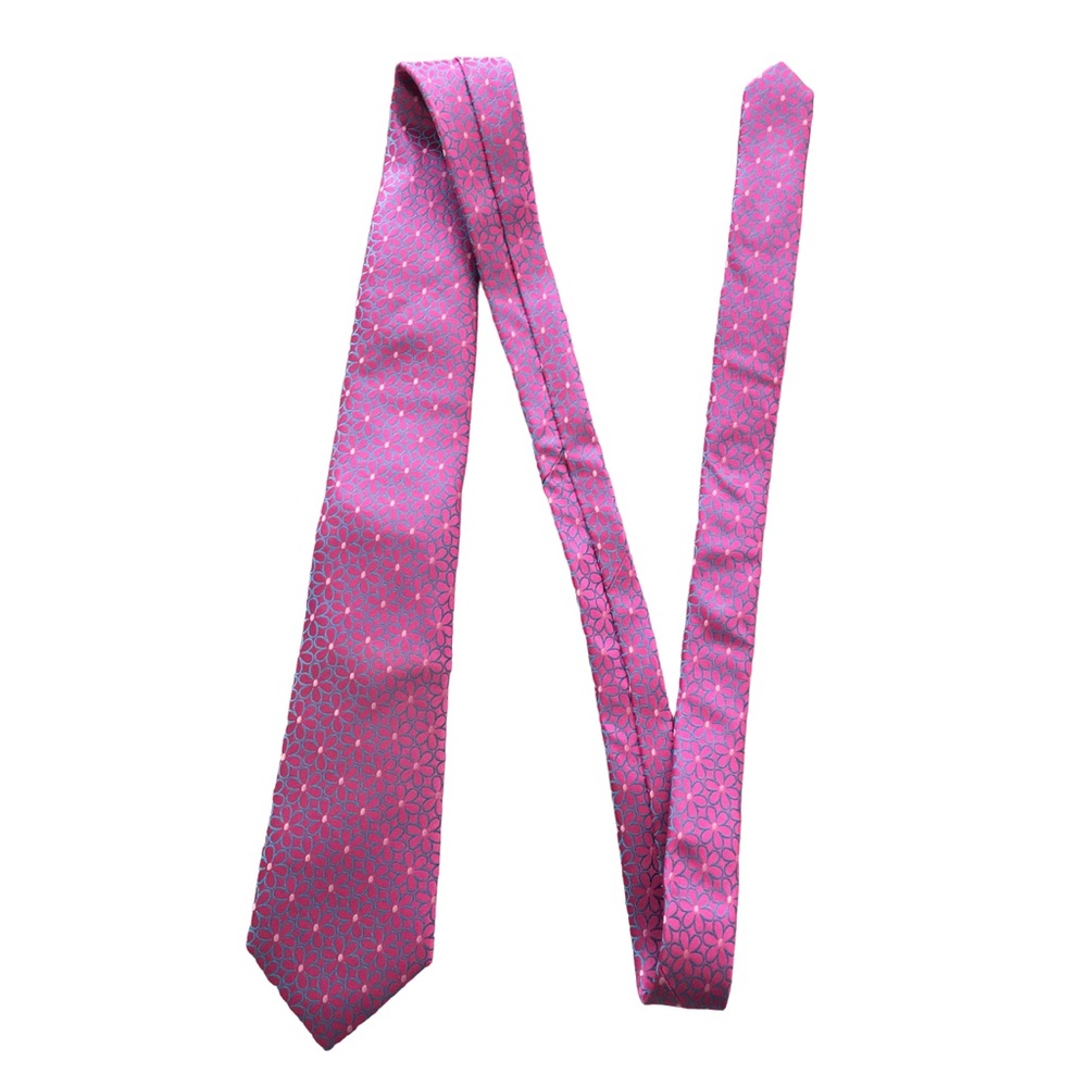 Ted Baker Flower Woven Silk Neck Tie Like New - Picture 3 of 7